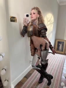 Belle Delphine Female Knight Cosplay Onlyfans Set Leaked 137016