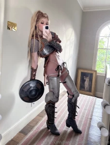 Belle Delphine Female Knight Cosplay Onlyfans Set Leaked 137018