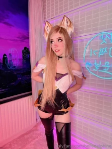 Belle Delphine Sexy Ahri Cosplay Onlyfans Set Leaked 1528