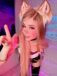 Belle Delphine Sexy Ahri Cosplay Onlyfans Set Leaked 1544