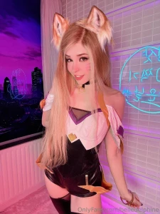 Belle Delphine Sexy Ahri Cosplay Onlyfans Set Leaked 1545