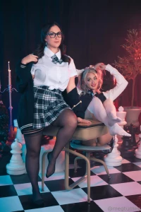 Meg Turney Danielle DeNicola Chess Strip Onlyfans Set Leaked 14183