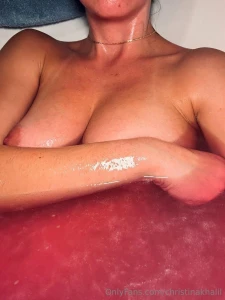 Christina Khalil Nude Bath Nipple Tease Onlyfans Set Leaked 14328