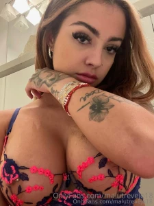 Malu Trevejo Nipple See-Through Lingerie Onlyfans Set Leaked 14549