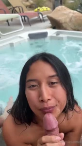 Isla Summer Nude Pool Cumshot Facial OnlyFans Video Leaked 16144