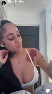 Bhad Bhabie Sexy Nipple Pokies Top Snapchat Video Leaked 16185