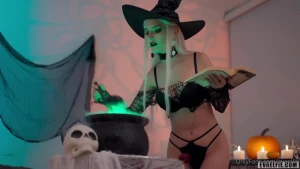 Eva Elfie Blowjob Witch Cosplay OnlyFans Video Leaked 16347