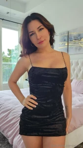 Alinity Nude Pussy Black Dress Strip PPV Onlyfans Set Leaked 16402