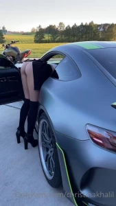 Christina Khalil Bent Over Thong Upskirt Onlyfans Video Leaked 19626