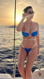 KittyPlays Sexy Blue Bikini Yacht Fansly Set Leaked