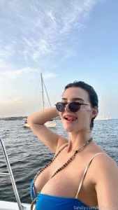 KittyPlays Sexy Blue Bikini Yacht Fansly Set Leaked 21173