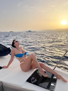 KittyPlays Sexy Blue Bikini Yacht Fansly Set Leaked 21176