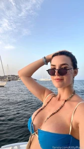 KittyPlays Sexy Blue Bikini Yacht Fansly Set Leaked 21177