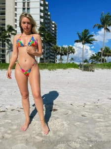 Dinglederper Sexy Beach Wet Bikini Onlyfans Set Leaked 21723