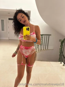Malu Trevejo Lingerie Bodysuit Mirror Selfies Onlyfans Set Leaked 21861