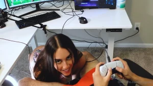 Izzy Green Video Game POV Blowjob OnlyFans Video Leaked 23442