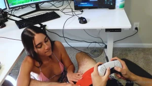 Izzy Green Video Game POV Blowjob OnlyFans Video Leaked 23456