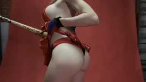 Amouranth Harley Quinn Cosplay ASMR OnlyFans Video Leaked 30107