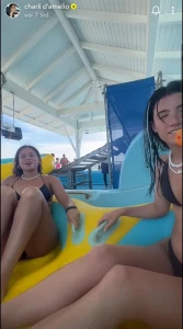 Charli D&#8217;Amelio Bikini Water Slide Video Leaked 30400