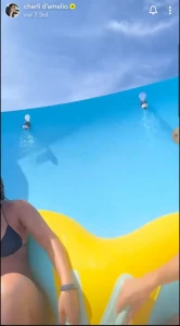 Charli D&#8217;Amelio Bikini Water Slide Video Leaked 30411