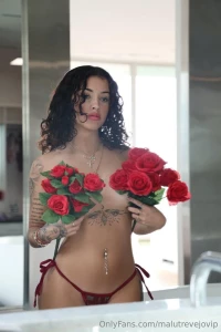 Malu Trevejo Nude Topless Roses Onlyfans Set Leaked 3569
