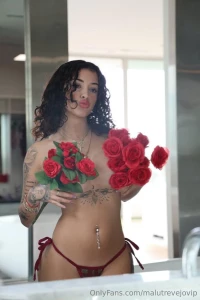 Malu Trevejo Nude Topless Roses Onlyfans Set Leaked 3571