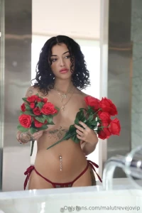 Malu Trevejo Nude Topless Roses Onlyfans Set Leaked 3572