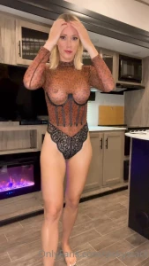 Vicky Stark Nude Leopard Print Try On Onlyfans Video Leaked 31714