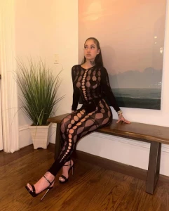 Bhad Bhabie Sexy See-Through Mesh Bodysuit Onlyfans Set Leaked 32409