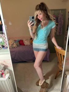 Belle Delphine Nude Short Skirt Pussy Tease Onlyfans Video Leaked 35888