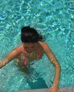 Kylie Jenner Tits See-Through Wet Bikini Set Leaked 36488