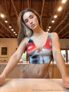 Natalie Roush Sexy Bikini Kitchen Tease Onlyfans Set Leaked