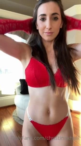 Christina Khalil Underboob Lingerie Strip Onlyfans Video Leaked 36655