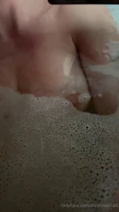 Christina Khalil Nude Boob Squeeze Bath Onlyfans Video Leaked 4121