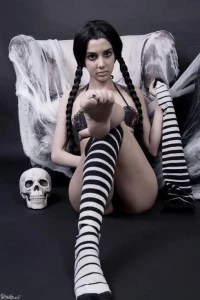 Susu Sexy Wednesday Addams Family Cosplay Fansly Set Leaked 40506