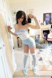 Belle Delphine Blue Booty Shorts Onlyfans Set Leaked 41759