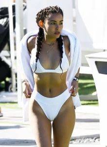 Madison Beer Sexy Camel Toe Bikini Set Leaked 44857