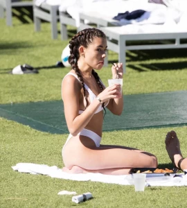 Madison Beer Sexy Camel Toe Bikini Set Leaked 44871