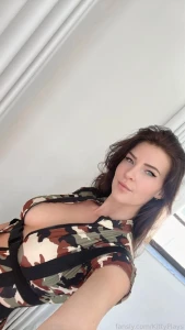 KittyPlays Sexy Cleavage Army Outfit Fansly Set Leaked 45209