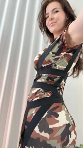 KittyPlays Sexy Cleavage Army Outfit Fansly Set Leaked 45214