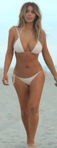 Kim Kardashian Candid Bikini Beach Set Leaked 45542