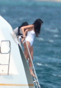 Selena Gomez See-Through One-Piece Set Leaked 45732