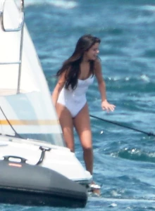 Selena Gomez See-Through One-Piece Set Leaked 45734