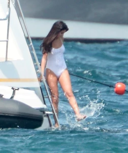 Selena Gomez See-Through One-Piece Set Leaked 45742