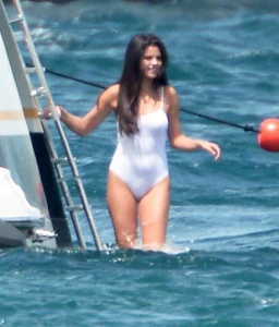 Selena Gomez See-Through One-Piece Set Leaked 45744