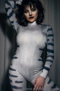 Tessa Fowler Nude Cat Suit Strip OnlyFans Set Leaked 48719