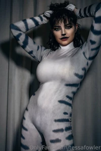 Tessa Fowler Nude Cat Suit Strip OnlyFans Set Leaked 48720