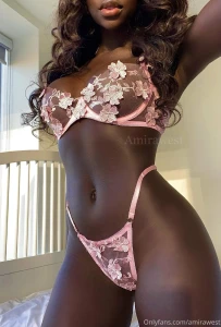 Amira West Nude Thong Lace Lingerie Onlyfans Set Leaked 51626