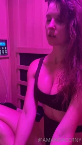 Amanda Cerny Bikini Sauna Stretching OnlyFans Video Leaked 52517
