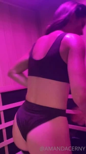 Amanda Cerny Bikini Sauna Stretching OnlyFans Video Leaked 52520